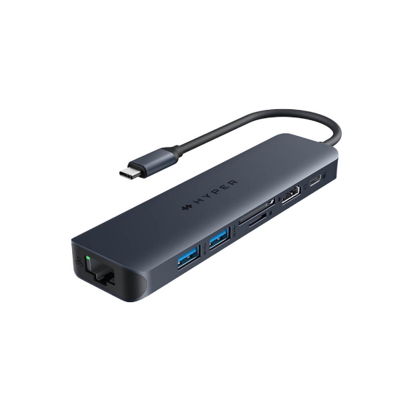 Hyper | HyperDrive EcoSmart Gen.2 Universal USB-C 7-in-1 Hub w 100 W PD Power Pass-thru