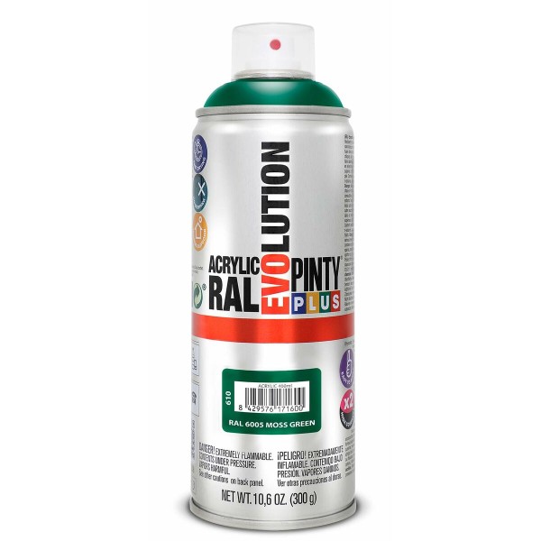 Spraymaali Pintyplus Evolution RAL 6005 400 ml Moss Green