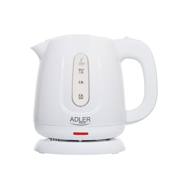 Adler Kettle | AD 1373 | Electric | 850 W | 1 L | Polypropylene | 360° rotational base | White