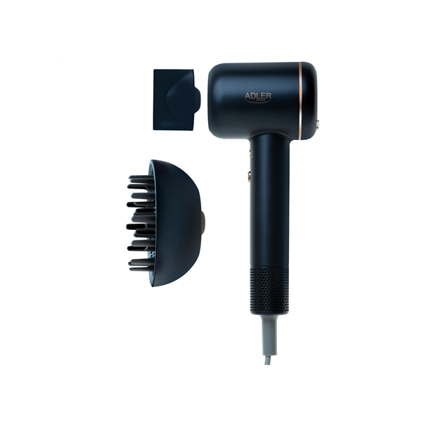 Adler Hair Dryer | AD 2270 SUPERSPEED | 1600 W | Number of temperature settings 3 | Ionic function | Diffuser nozzle | Blue