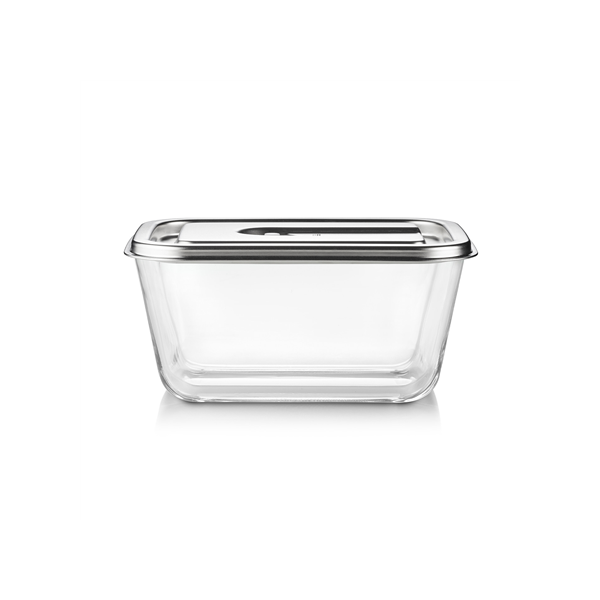 Caso Glass Vacuum Container with Plastic Lid | VacuBoxx Inox XL | Transparent