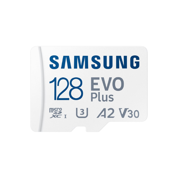 Samsung | MicroSD Card | EVO Plus | 128 GB | microSDXC Memory Card | Flash memory class U3, V30, A2