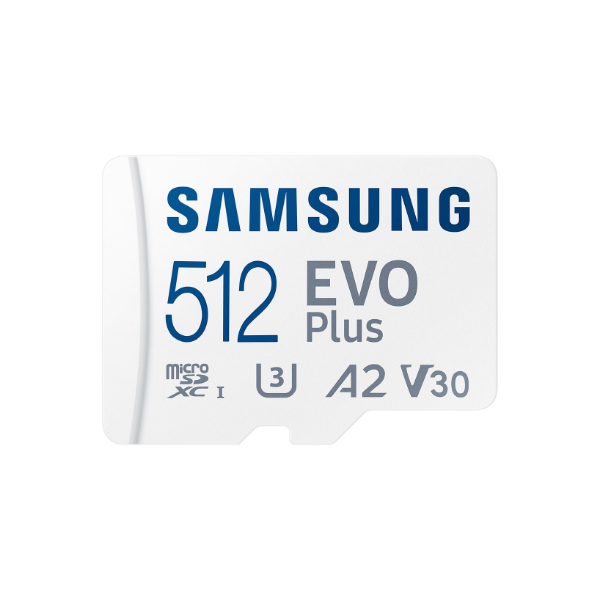 Samsung | microSD Card | EVO Plus | 512 GB | microSDXC | Flash memory class 10