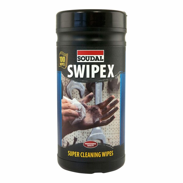 Стерильные влажные салфетки (упаковка) Soudal Swipex XXL 113551 (100 штук)