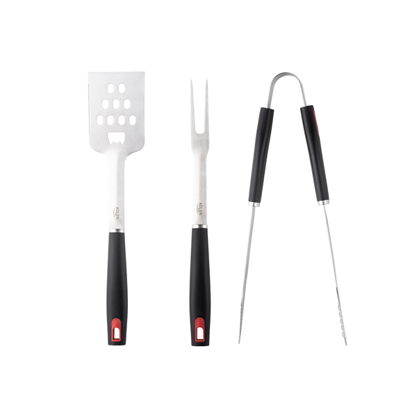 Adler | Grill Utensil Set with Carrying Case | AD 6727 | Grill Cutlery Set | 4 pc(s) | Stainless Steel/Black