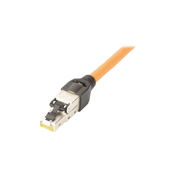CAT 6A Field Termination Plug, STP with dust cap, Bend relief | DN-93631