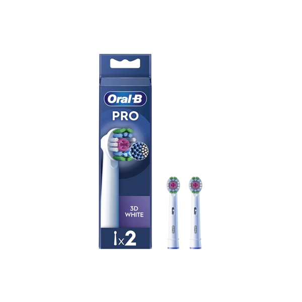 Oral-B | Replaceable Toothbrush Heads | PRO 3D White refill | Heads | Does not apply | Number of brush heads included 2