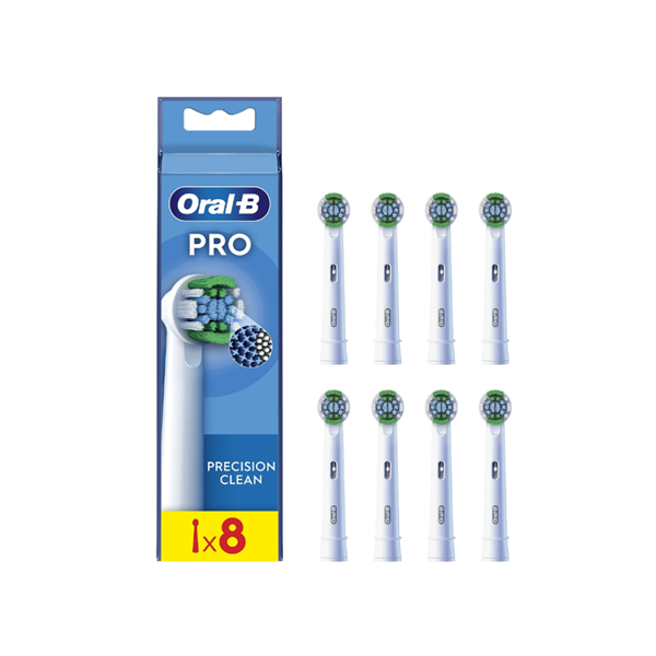 Oral-B | Precision Clean Brush Set | EB20RX-8 | Heads | For adults | Number of brush heads included 8 | White