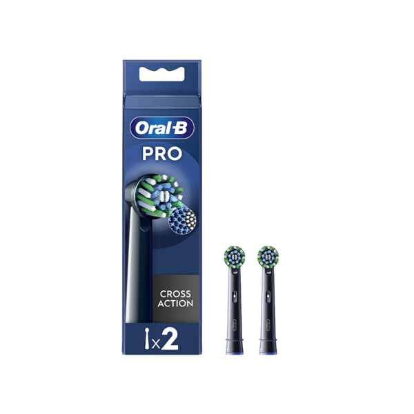Oral-B | Replaceable toothbrush heads | EB50BRX-4 Cross Action | Heads | For adults | Number of brush heads included 4 | Black