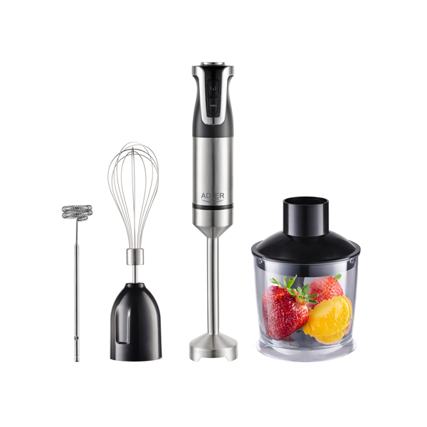 Adler | AD 4627 | Hand Blender Set | 1800 W | Number of speeds 20 | Turbo mode | Chopper | Stainless Steel/Black