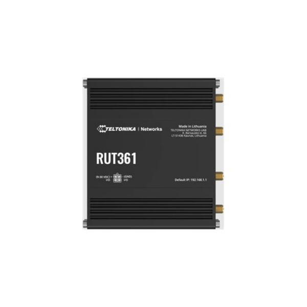 LTE CAT 6 Router | RUT361 | 802.11n | 10/100 Mbit/s | Ethernet LAN (RJ-45) ports 2 | Mesh Support No | MU-MiMO Yes | 4G