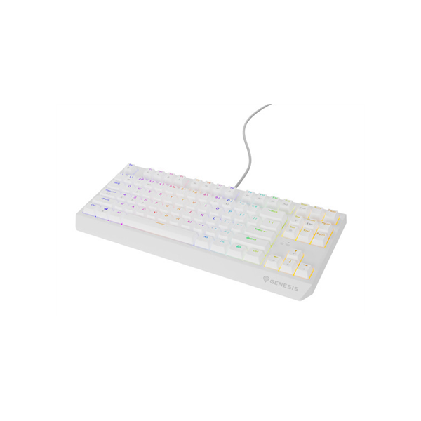Genesis THOR 230 | Mechanical Gaming Keyboard | Wired | US | White | USB Type-A | Outemu Brown