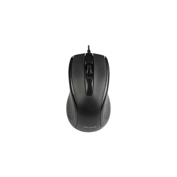 Targus Full-Size Optical Antimicrobial Wired Mouse | Targus Mouse | Full-Size Optical Antimicrobial | Wired | Black