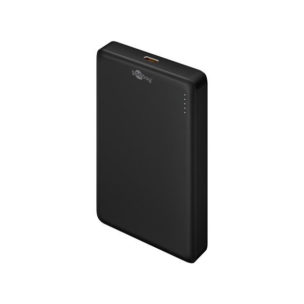 Goobay Magnetic Wireless Power Bank | 70183 | 10000 mAh | USB-C | Black