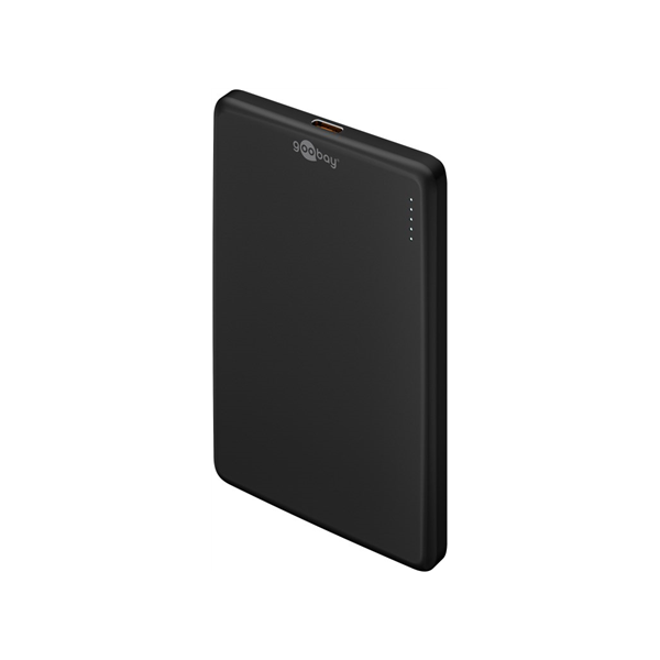 Goobay Magnetic Wireless Power Bank | 70182 | 5000 mAh | USB-C | Black