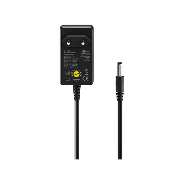 Goobay Universal Power Supply 3 V - 12 V, Max. 18 W