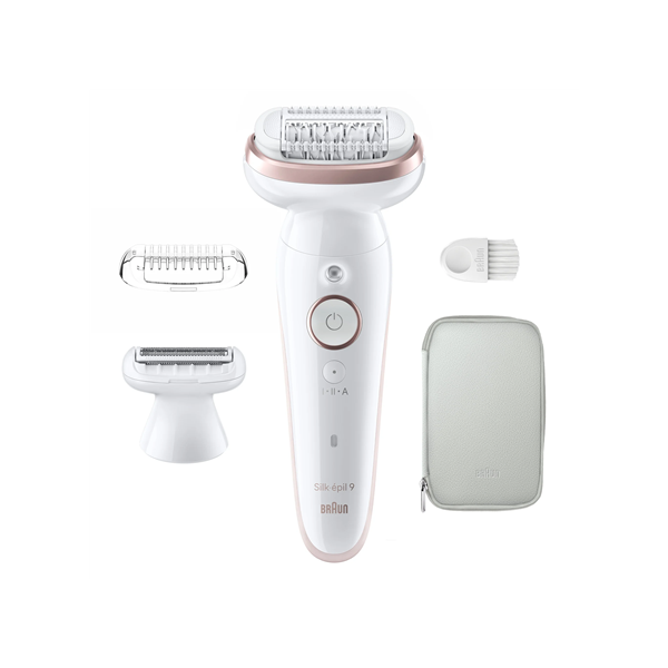 Braun Epilator | SES9-030 Silk épil 9 | Operating time (max) 50 min | Number of power levels 2 | Wet & Dry | White/Rose