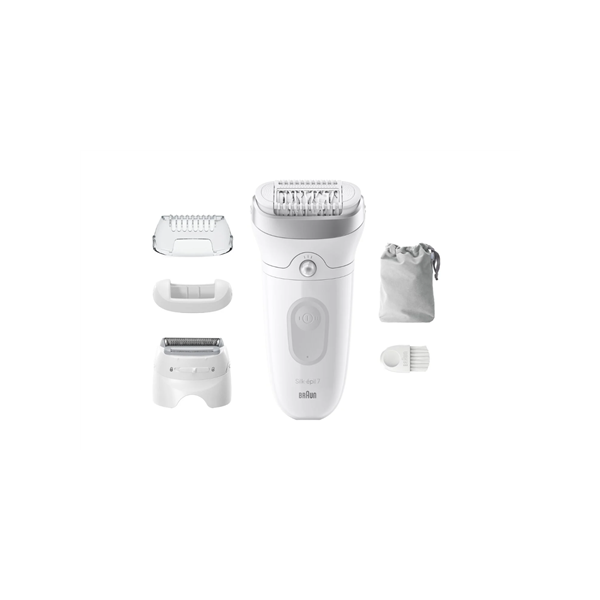 Braun Epilator | SE7-041 Silk épil 7 | Number of power levels 2 | Wet & Dry | White/Silver