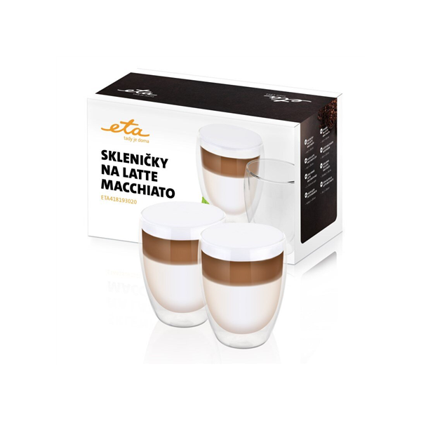 ETA | Latte Macchiato Glasses | ETA418193020 | For coffee | 2 pc(s) | Dishwasher proof