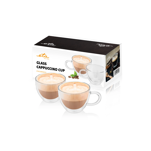 ETA | Cappuccino glasses | ETA518092010 | For coffee | 2 pc(s) | Dishwasher proof