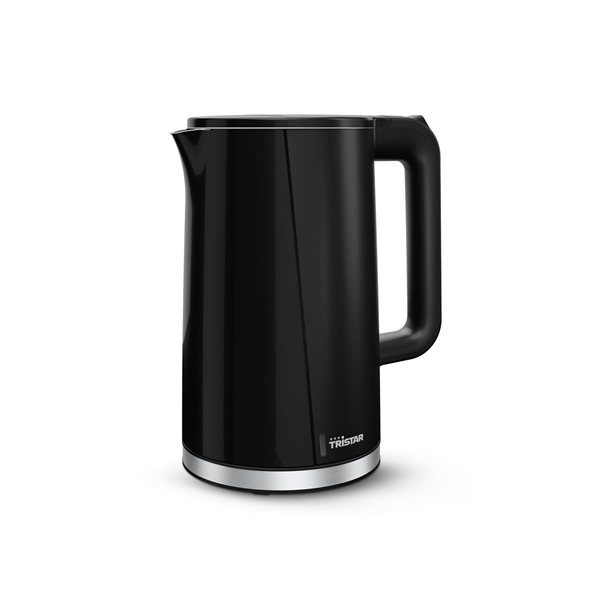 Tristar Double Walled Kettle | WK-3407 | Electric | 2200 W | 1.7 L | Plastic | 360° rotational base | Black