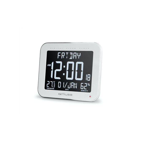 Muse | Wall Clock with Alarm Function | M-090 WMC | White
