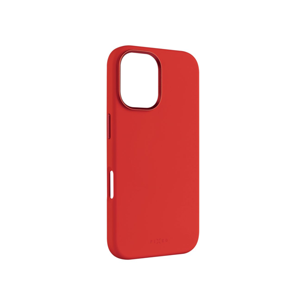 Fixed MagFlow | Back cover | Apple | iPhone 16 | Liquid silicon | Red