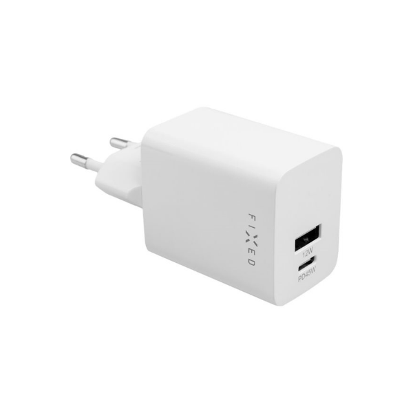 Fixed Mini USB-C/USB Travel Charger 45W | FIXC45M-CU-WH
