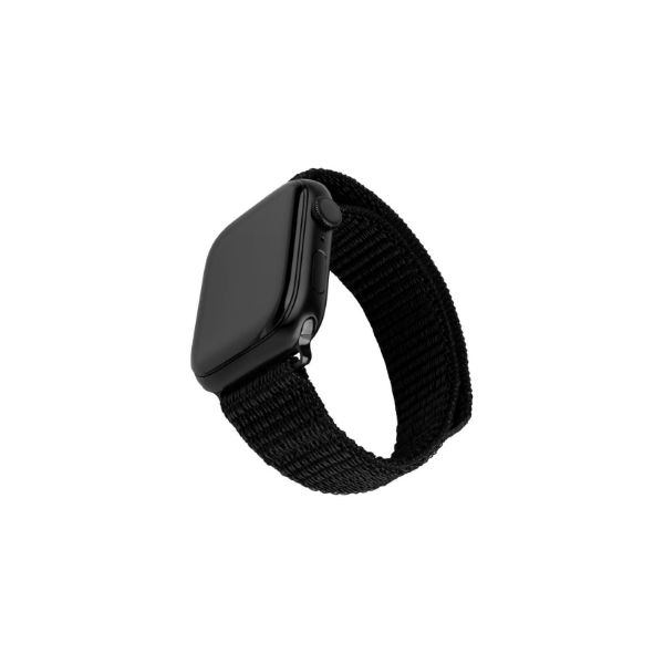 Fixed | Sporty Strap for Apple Watch 38/40/41mm | 160-210 mm | Black | Nylon