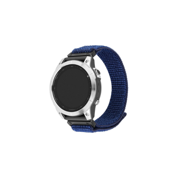 Fixed | Sporty Strap for Garmin QuickFit 22mm | 160-210 mm | Dark blue | Nylon