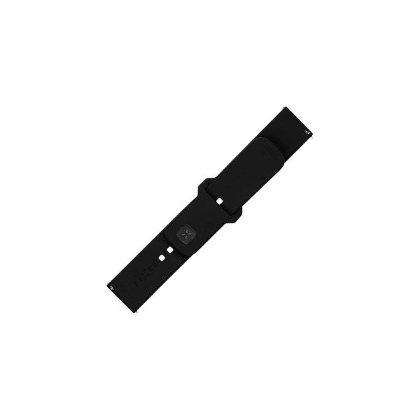 Fixed | Sporty Strap Set with Quick Release 22mm for smartwatch | 160-235 mm | Black | Silicone