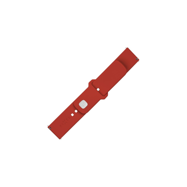 Fixed | Sporty Strap Set with Quick Release 22mm for Smartwatch | 160-235 mm | Red | Silicone