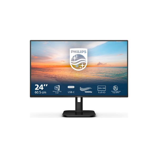 Philips 24E1N1300A/00 | 24 " | IPS | 16:9 | 100 Hz | 4 ms | 1920 x 1080 pixels | 250 cd/m² | HDMI ports quantity 1