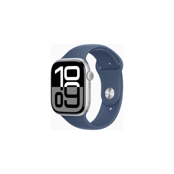 Apple Watch Series 10 | Smart watch | GPS (satellite) | Always-On Retina | Waterproof | Silver