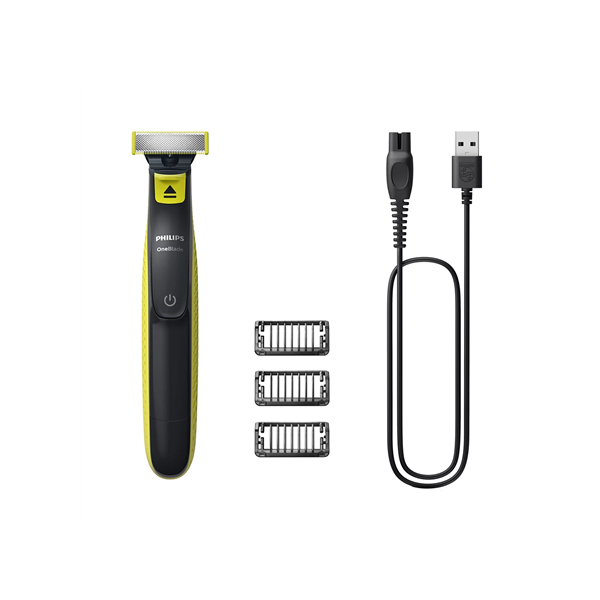 Philips Shaver | QP2724/10 OneBlade | Operating time (max) 45 min | Wet & Dry | NiMH | Black/Lime