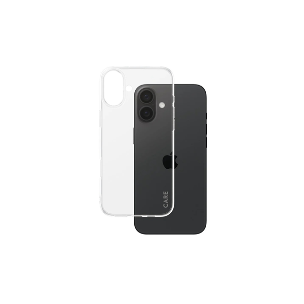 CARE by PanzerGlass Case Fashion X-Ray Soft Basic | Back protection | Apple | iPhone 16 Plus | Recycled plastic | Transparent