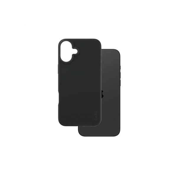 CARE by PanzerGlass Case Fashion | Back protection | Apple | iPhone 16 Plus | Recycled plastic | Black