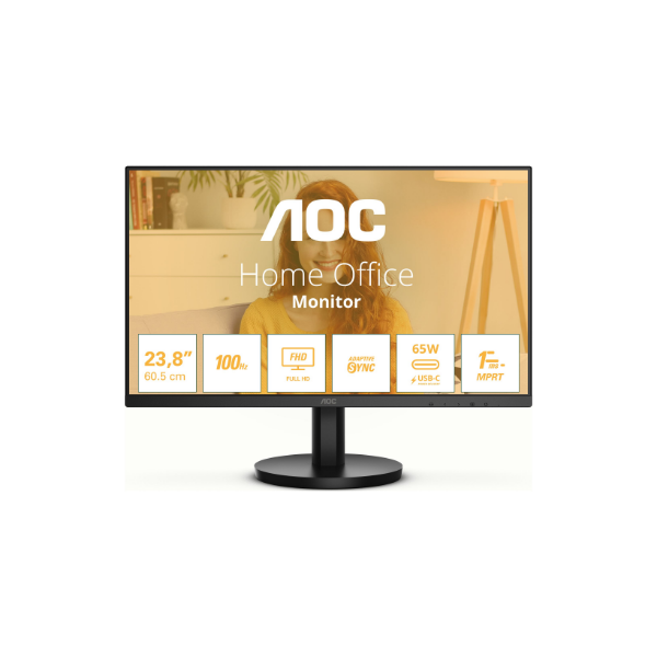 AOC 24B3CA2 | 23.8 " | IPS | FHD | 100 Hz | 1 ms | 1920 x 1080 pixels | 250 cd/m² | HDMI ports quantity 1 | Black