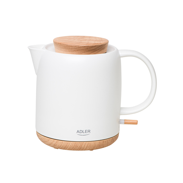 Adler Electric Kettle | AD 1304 | Electric | 1200 W | 1 L | Ceramic | 360° rotational base | White