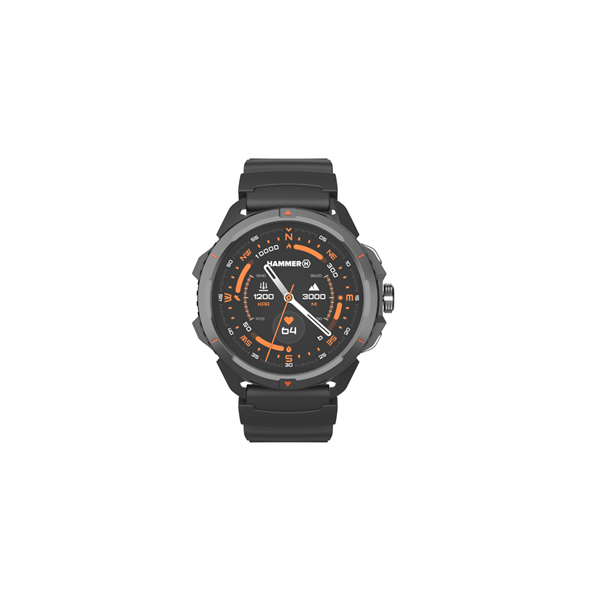 Hammer Watch 2 | Smart watch | GPS (satellite) | AMOLED | 1.5" | Waterproof | Black