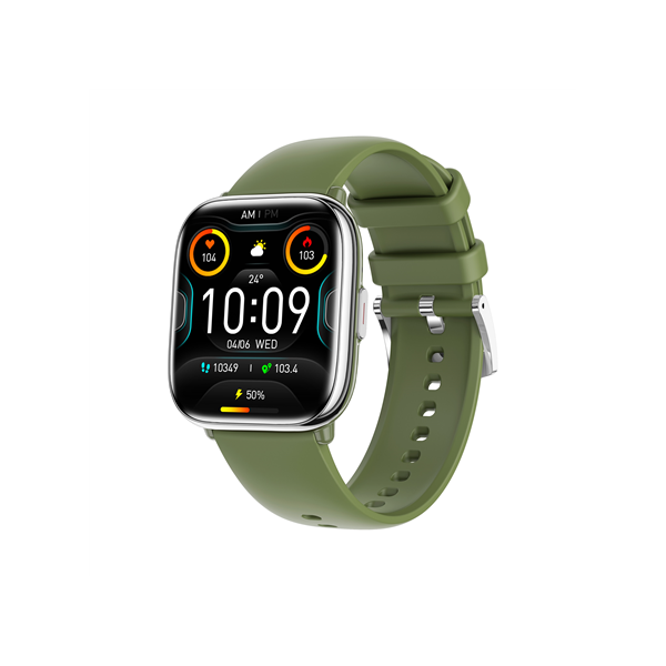 myPhone Watch Pastel | Smart watch | AMOLED | 1.75" | Waterproof | Silver Green