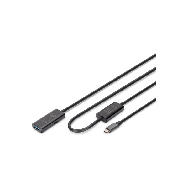 Digitus | Active USB 3.2 Gen1 5G extension cable | DA-73111 | USB-C to USB-A