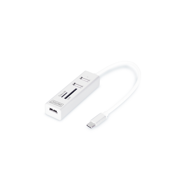 Digitus USB Type-C OTG 3-Port HUB and Card Reader | DA-70243