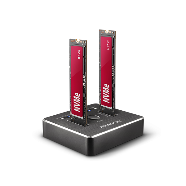 AXAGON | USB-C 3.2 Gen2 - 2x NVMe CLONE DUAL SDD Dock Station | ADSA-M2C