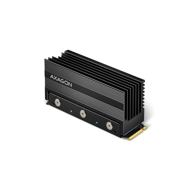 AXAGON Passive aluminum heatsink for single-sided and double-sided M.2 SSD disks, size 2280, height 36 mm | CLR-M2XL