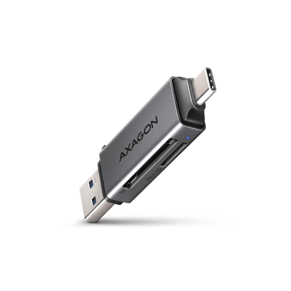 AXAGON Mobile USB 3.2 Gen 1 MINI card reader with USB-C and USB-A connectors | CRE-DAC