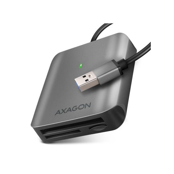 AXAGON Aluminum high-speed USB-A 3.2 Gen 1 memory card reader, 3 slots | CRE-S3