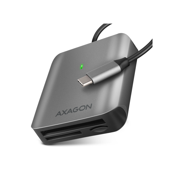 AXAGON Aluminum high-speed USB-C 3.2 Gen 1 memory card reader, 3 slots | CRE-S3C