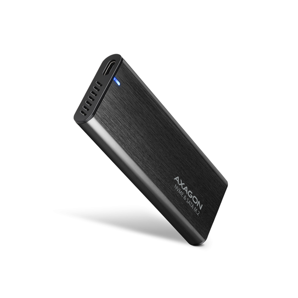 AXAGON External USB-C 3.2 Gen 2 metal box for M.2 NVMe & SATA SSD disks | EEM2-SB2