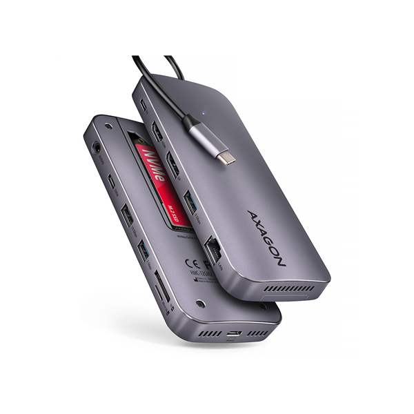 AXAGON USB-C 10Gbps GEN2COMBO 12in1 Hub | HMC-12GM2